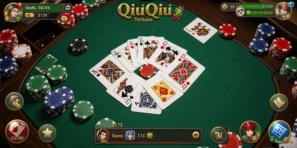 Tampilan gameplay seru dari 3178 dalam permainan QiuQiu.