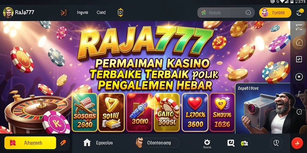 Tampilan gameplay menakjubkan di RAJA777 dengan efek visual yang mengesankan.